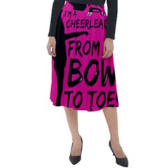 Bow To Toe Cheer Classic Velour Midi Skirt  by artworkshop