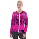 Bow To Toe Cheer Velvet Zip Up Jacket View1