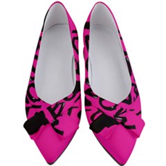 Bow To Toe Cheer Women s Bow Heels by artworkshop