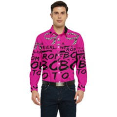 Bow To Toe Cheer Men s Long Sleeve Pocket Shirt  by artworkshop