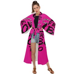 Bow To Toe Cheer Maxi Kimono by artworkshop