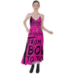 Bow To Toe Cheer Tie Back Maxi Dress by artworkshop