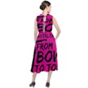 Bow To Toe Cheer Round Neck Boho Dress View2