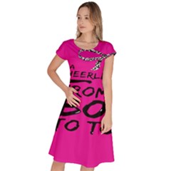 Bow To Toe Cheer Classic Short Sleeve Dress by artworkshop