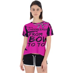 Bow To Toe Cheer Open Back Sport Tee by artworkshop