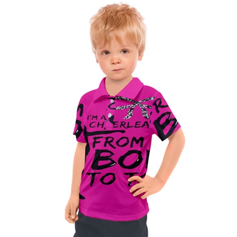 Bow To Toe Cheer Kids  Polo Tee by artworkshop