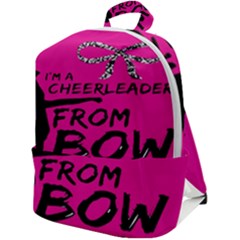 Bow To Toe Cheer Zip Up Backpack by artworkshop