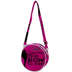 Bow To Toe Cheer Crossbody Circle Bag by artworkshop