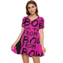 Bow To Toe Cheer Tiered Short Sleeve Babydoll Dress View1