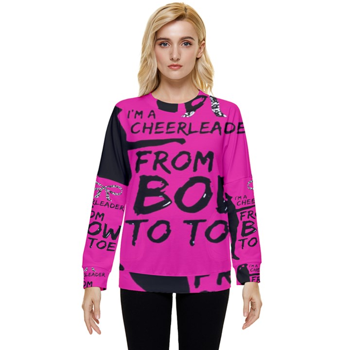 Bow To Toe Cheer Hidden Pocket Sweatshirt