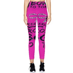 Bow To Toe Cheer Pocket Leggings  by artworkshop