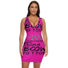 Bow To Toe Cheer Draped Bodycon Dress by artworkshop