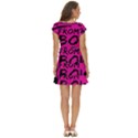 Bow To Toe Cheer Short Sleeve Tiered Mini Dress View4