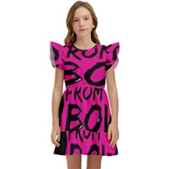 Bow To Toe Cheer Kids  Winged Sleeve Dress by artworkshop