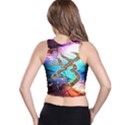 Browning Deer Glitter Galaxy Racer Back Crop Top View2