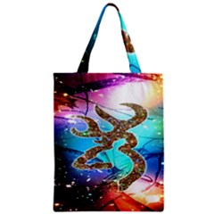 Browning Deer Glitter Galaxy Zipper Classic Tote Bag by artworkshop