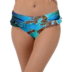 Browning Deer Glitter Galaxy Frill Bikini Bottom by artworkshop