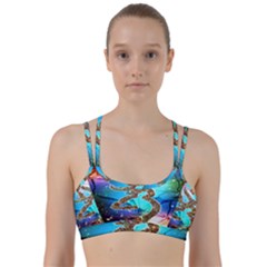 Browning Deer Glitter Galaxy Line Them Up Sports Bra by artworkshop