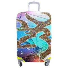 Browning Deer Glitter Galaxy Luggage Cover (medium) by artworkshop