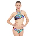 Browning Deer Glitter Galaxy High Neck Bikini Set View1