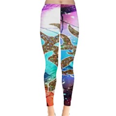 Browning Deer Glitter Galaxy Leggings  by artworkshop