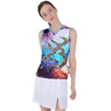 Browning Deer Glitter Galaxy Women s Sleeveless Sports Top View1