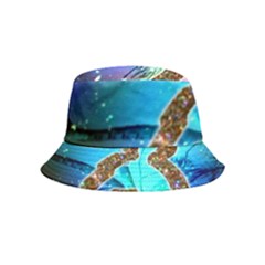 Browning Deer Glitter Galaxy Inside Out Bucket Hat (kids) by artworkshop