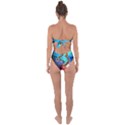 Browning Deer Glitter Galaxy Tie Back One Piece Swimsuit View2