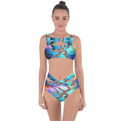 Browning Deer Glitter Galaxy Bandaged Up Bikini Set  by artworkshop