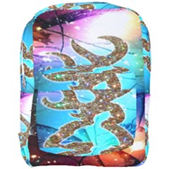 Browning Deer Glitter Galaxy Full Print Backpack by artworkshop