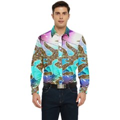 Browning Deer Glitter Galaxy Men s Long Sleeve  Shirt