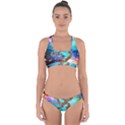 Browning Deer Glitter Galaxy Cross Back Hipster Bikini Set View1