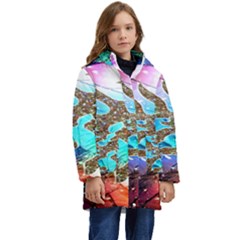 Browning Deer Glitter Galaxy Kid s Hooded Longline Puffer Jacket