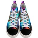 Browning Deer Glitter Galaxy Men s Mid-Top Canvas Sneakers View1