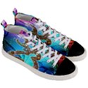 Browning Deer Glitter Galaxy Men s Mid-Top Canvas Sneakers View3