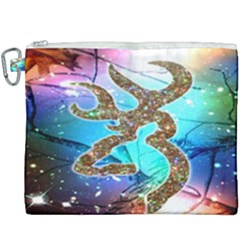 Browning Deer Glitter Galaxy Canvas Cosmetic Bag (xxxl) by artworkshop