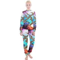 Browning Deer Glitter Galaxy Women s Lounge Set by artworkshop