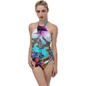 Browning Deer Glitter Galaxy Go with the Flow One Piece Swimsuit View1