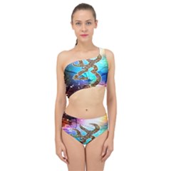 Browning Deer Glitter Galaxy Spliced Up Two Piece Swimsuit by artworkshop