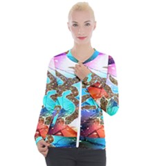 Browning Deer Glitter Galaxy Casual Zip Up Jacket by artworkshop