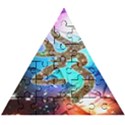 Browning Deer Glitter Galaxy Wooden Puzzle Triangle View1