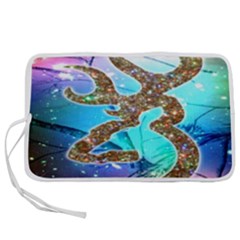 Browning Deer Glitter Galaxy Pen Storage Case (m) by artworkshop