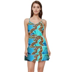 Browning Deer Glitter Galaxy Short Frill Dress by artworkshop