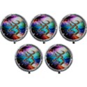 Browning Deer Glitter Galaxy Mini Round Pill Box (Pack of 5) View1