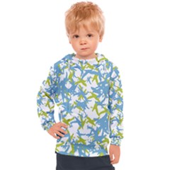 Birds Silhouette Motif Random Pattern Kids  Hooded Pullover by dflcprintsclothing