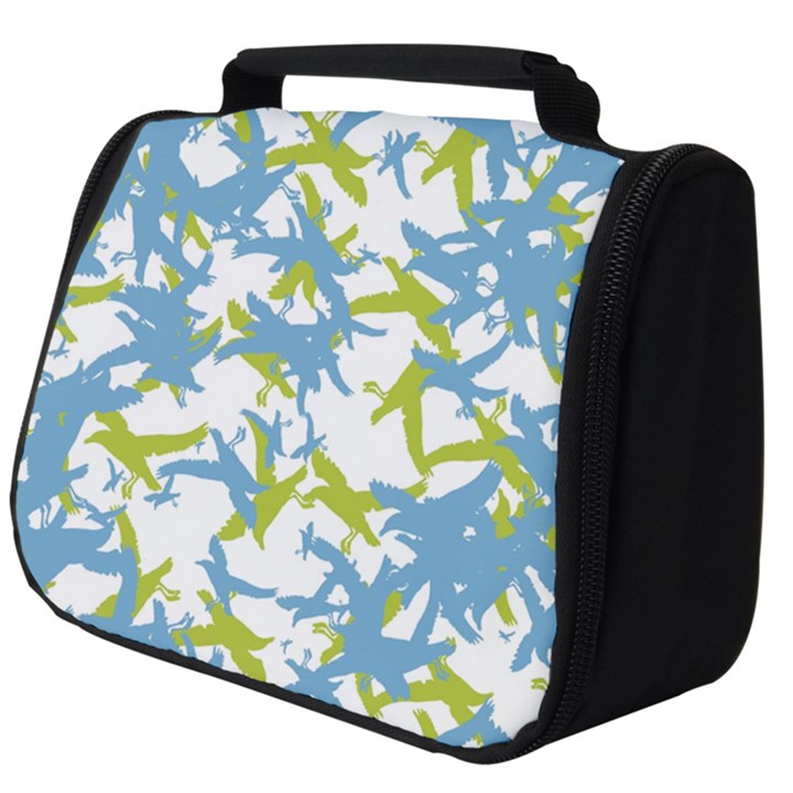 Birds Silhouette Motif Random Pattern Full Print Travel Pouch (Big)