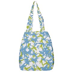 Birds Silhouette Motif Random Pattern Center Zip Backpack by dflcprintsclothing