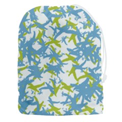 Birds Silhouette Motif Random Pattern Drawstring Pouch (3xl)