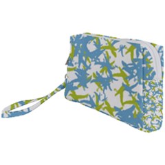 Birds Silhouette Motif Random Pattern Wristlet Pouch Bag (small) by dflcprintsclothing