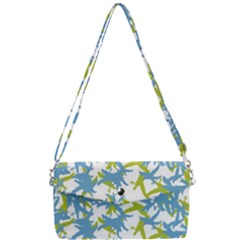 Birds Silhouette Motif Random Pattern Removable Strap Clutch Bag by dflcprintsclothing